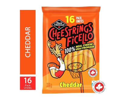 Black Diamond Cheddar Cheestrings - 336.0 G