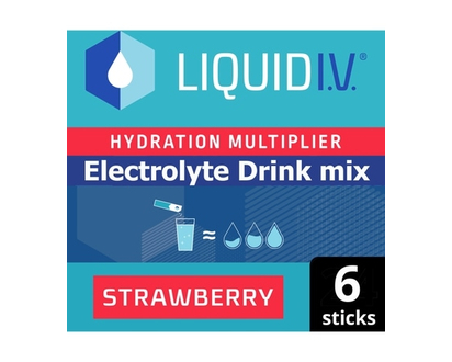 Liquid I.V. Liquid IV Electrolyte Drink Mix Strawberry 6 CT - 6 EA