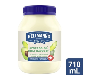 Hellmann's Avocado Oil with a hint of Lime Mayonnaise for sandwiches, salads, and burgers - 710.0 ML