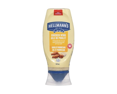 Hellmann's Garlic Parmesan Chicken Wing Mayo Style Dip - 340.0 ML
