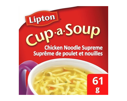 Lipton Cup-a-Soup Instant Soup Mix Chicken Noodle Supreme low fat - 61 G