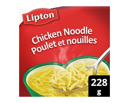 Lipton Dry Soup Mix Chicken Noodle, 25% Less Salt - 228 G