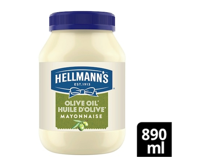 Hellmann's Olive Oil Mayonnaise ideal with fries, burgers and salads - 890.0 ML