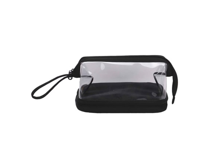 Quo Beauty Basics Clear Black Wire Frame Pouch - 1 EA