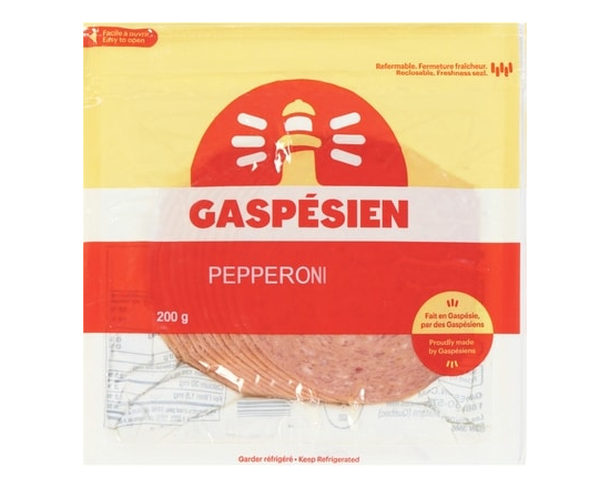 Gaspésien Pepperoni en tranches - 200.0 G
