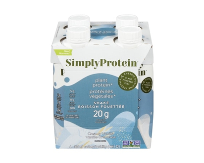 Protéines végétales+ boisson fouettée vanille crémeuse saveur (caisse) - 330.0 ML