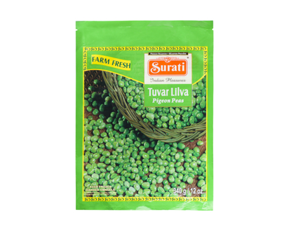 Surati Tuvar Lilva Pigeon Peas - 340.0 G