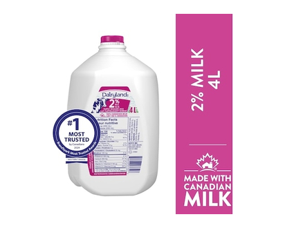 Dairyland 2% Regular Milk - 4.0 L