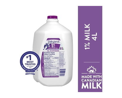 Dairyland 1% Regular Milk - 4.0 L