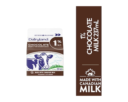 Dairyland 1% Chocolate Milk - 237.0 ML
