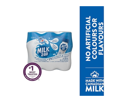 Milk 2 Go Lait partiellement écrémé 2 % - 200.0 ML