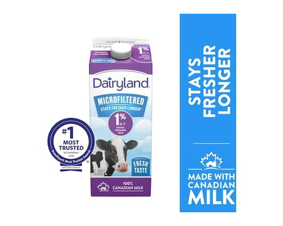 Dairyland 1% Microfiltered Milk - 1.89 L