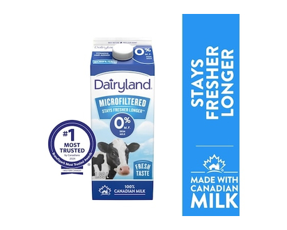 Dairyland 0% Microfiltered Milk - 1.89 L