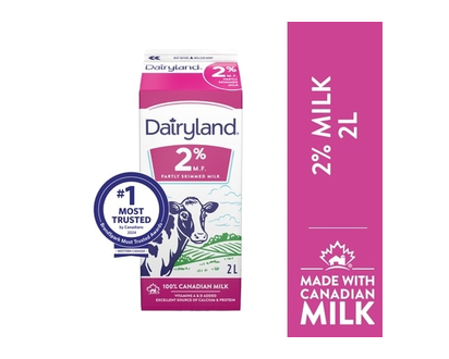 Dairyland 2% Regular Milk - 2.0 L