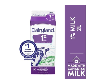 Dairyland 1% Regular Milk - 2.0 L