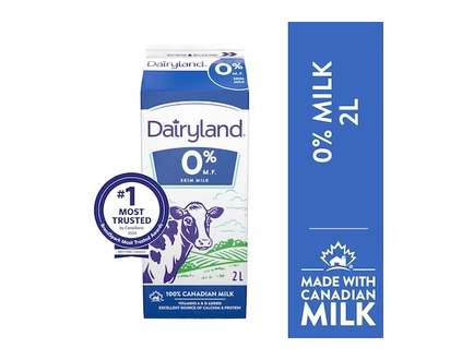 Dairyland 0% Regular Milk - 2.0 L