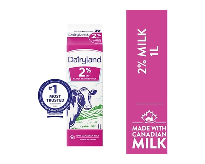 Dairyland 2% Regular Milk - 1.0 L
