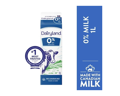 Dairyland 0% Regular Milk - 1.0 L