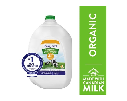 Dairyland 3.25% Organic Milk - 4.0 L