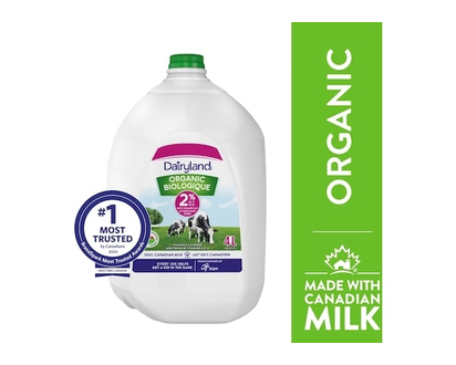 Dairyland 2% Organic Milk - 4.0 L