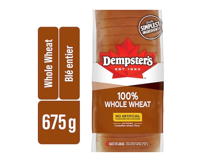 Dempster 100% Whole Wheat Bread - 675.0 G