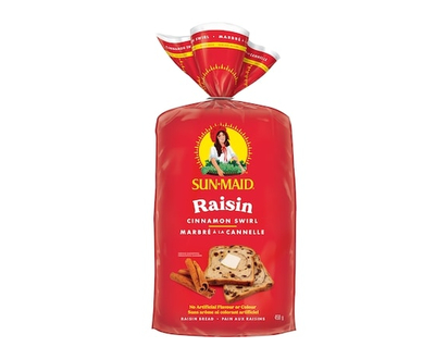 Sun-maid Pain aux raisins marbré à la cannelle - 450.0 G