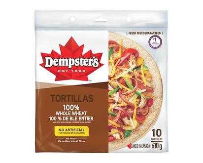 Dempster 100% Whole Wheat Large Tortillas - 610.0 G