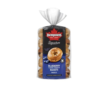 Dempster Signature Bagels Blueberry Flavour Large Size - 375.0 G