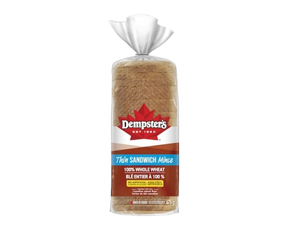 Dempster 100% Whole Wheat Thin Sandwich Bread - 675.0 G
