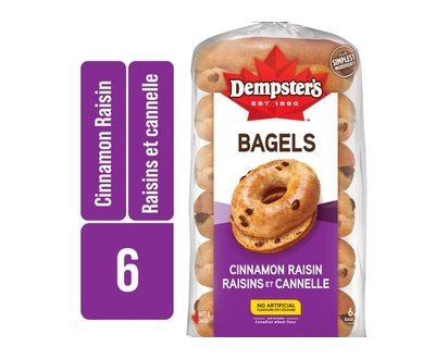 Dempster Cinnamon Raisin Bagels - 450.0 G