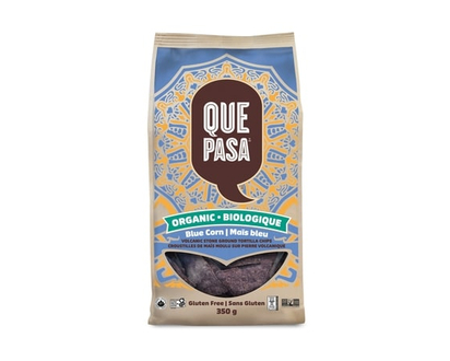 Que Pasa Organic Blue Corn Tortilla Chips - 350.0 G