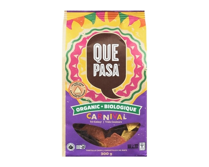 Que Pasa Organic Carnival Tortilla Chips - 300.0 G