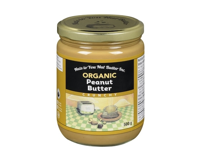 Nuts to You Organic Peanut Butter, Crunchy - 500.0 G