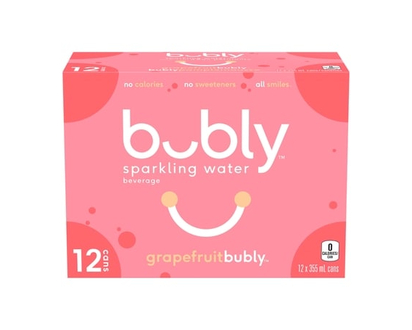 Bubly Sparkling Water Grapefruit Bubly - 355.0 ML