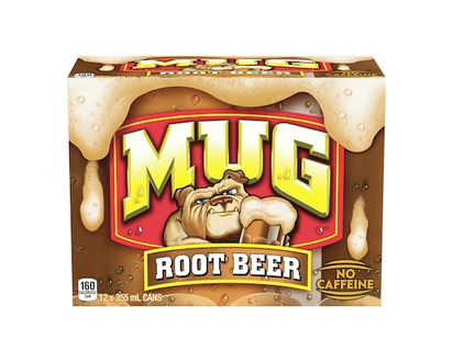 Mug Root Beer Soda, Pack of 12 - 355.0 ML