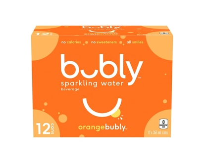 Bubly Sparkling Water Orange Bubly - 355.0 ML