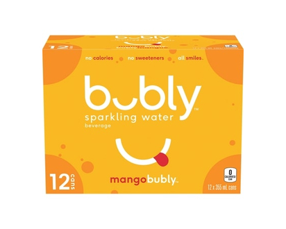 Bubly Sparkling Water Sparkling Water Mango - 355.0 ML