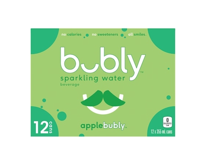 Bubly Sparkling Water Sparkling Water Apple - 355.0 ML