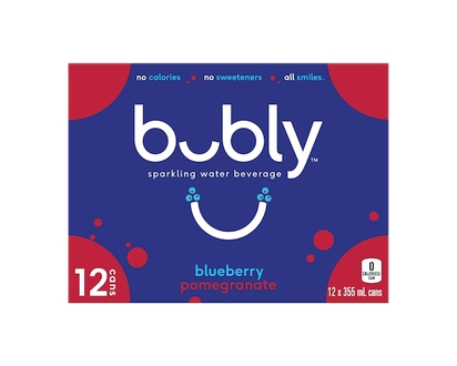 Bubly Sparkling Water Blueberry Pomegranate - 355.0 ML