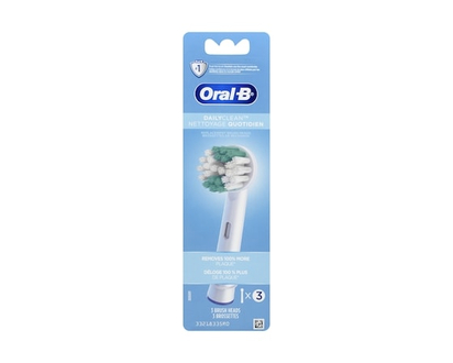 Oral B Daily Clean Electric Toothbrush Replacement Brush Heads Refill, 3 count - 3 EA