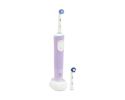 Oral B Brosse à dents électrique Oral-B Pro 500 avec (2) brossettes, rechargeable, lilas - 1 CHA
