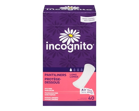 Incognito Protège-dessous anti-odeurs Incognito, longs - 40.0 EA