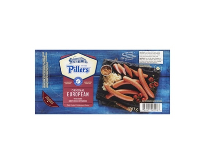 Pillers European Wieners - 450.0 G