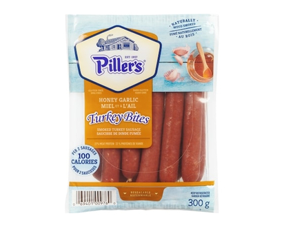 Pillers Turkey Bites Smoked Turkey Sausage Honey Garlic - 300.0 G