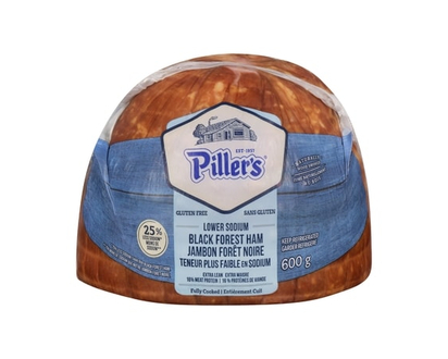 Pillers Black Forest Ham, Low Sodium - 600.0 G