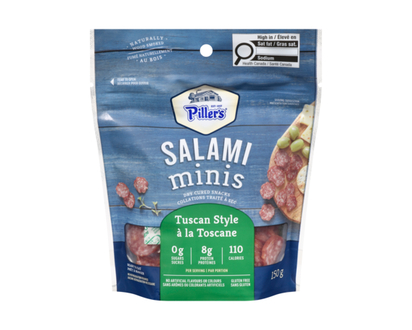 Dry Cured Snacks Salami Minis Tuscan Style - 150.0 G