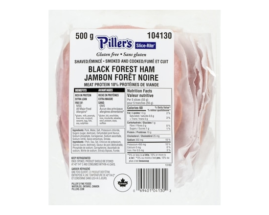 Black Forest Ham, Shaved - 500.0 G