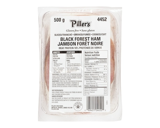 Black Forest Ham Sliced Smoked Cooked - 500.0 G