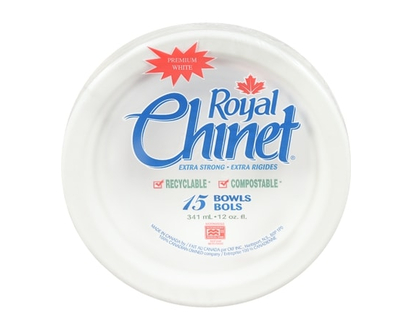 Royal Chinet Bols 12 oz - 15.0 EA