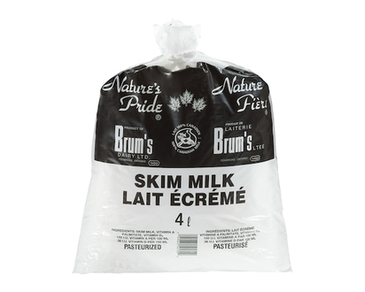 Brums Skim Milk - 4.0 L